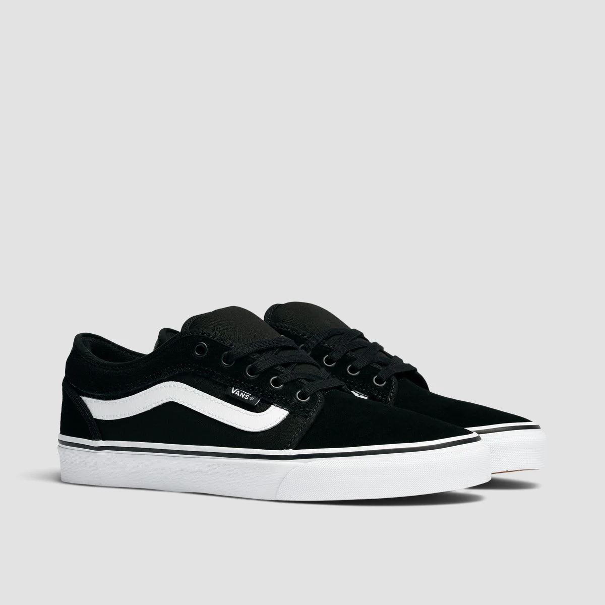 Vans Chukka Sidestripe Shoes - Black/White - Image 2