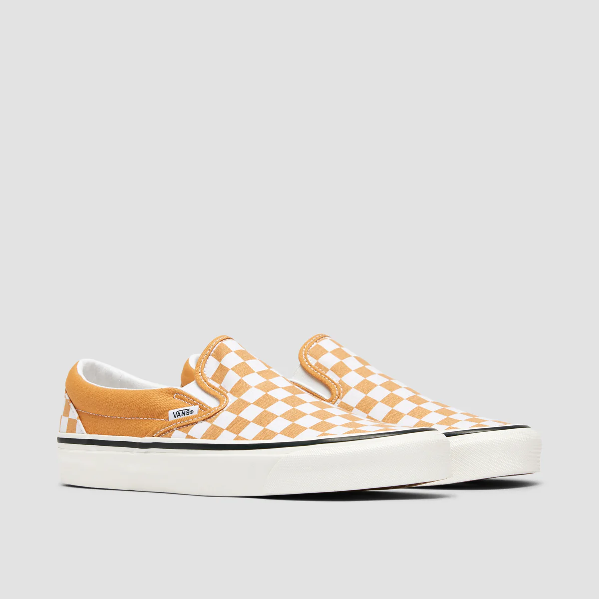 Vans Classic Slip-On 98 DX Shoes - Checkerboard Honey Yellow - Image 2