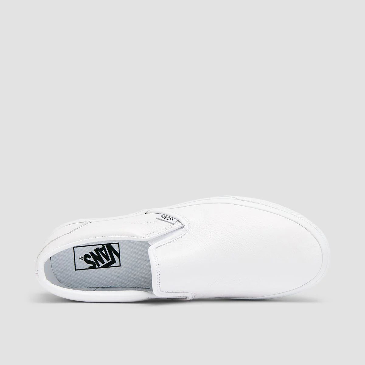 Vans Classic Slip-On Shoes - Leather True White/True White - Image 4