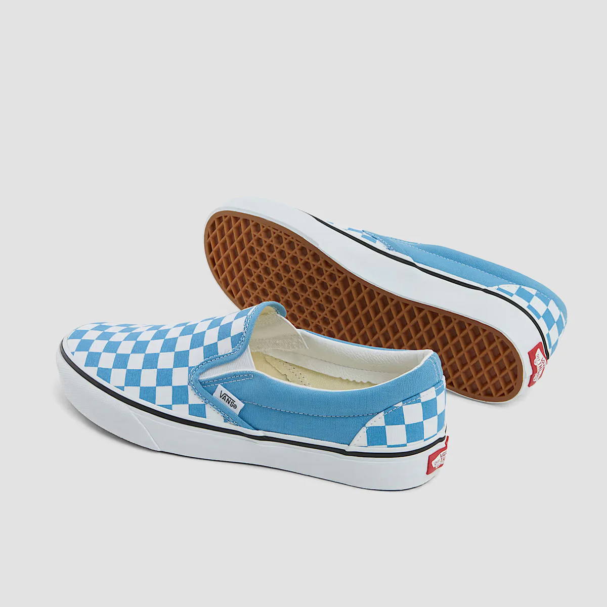 Vans Classic Slip-On Shoes - Checkerboard Heritage Blue - Image 2
