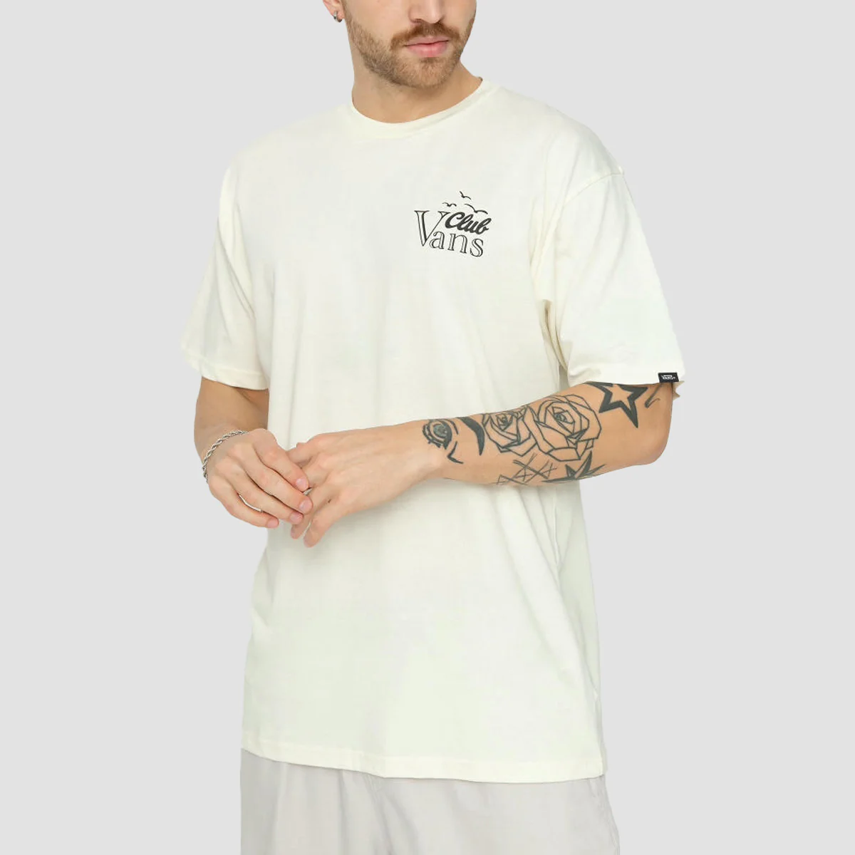 Vans Club Vee T-Shirt Marshmallow - Image 2