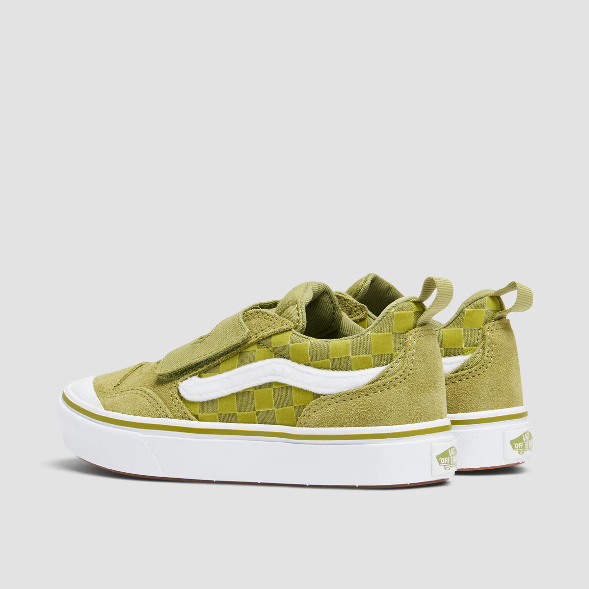 Vans ComfyCush New Skool V Shoes - Safe Space Olive - Kids - Image 3