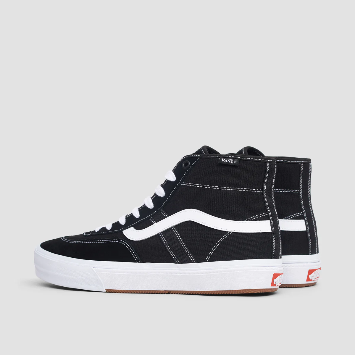 Vans Crockett High Shoes - Black/White - Image 3
