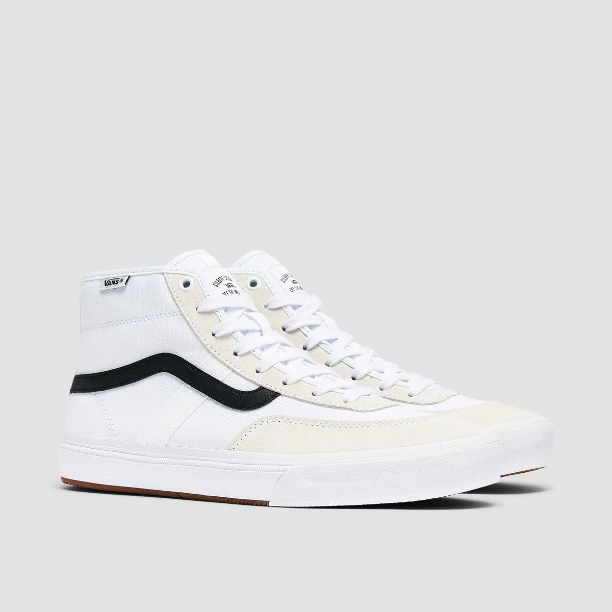 Vans Crockett High Shoes - White/Black/Gum - Image 2