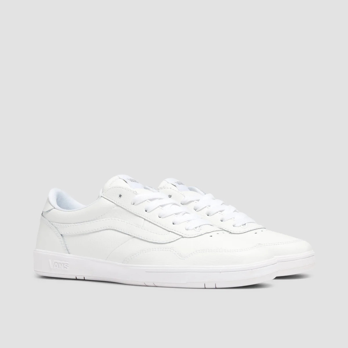 Vans Cruze Too CC Shoes - Leather True White/True White - Image 2