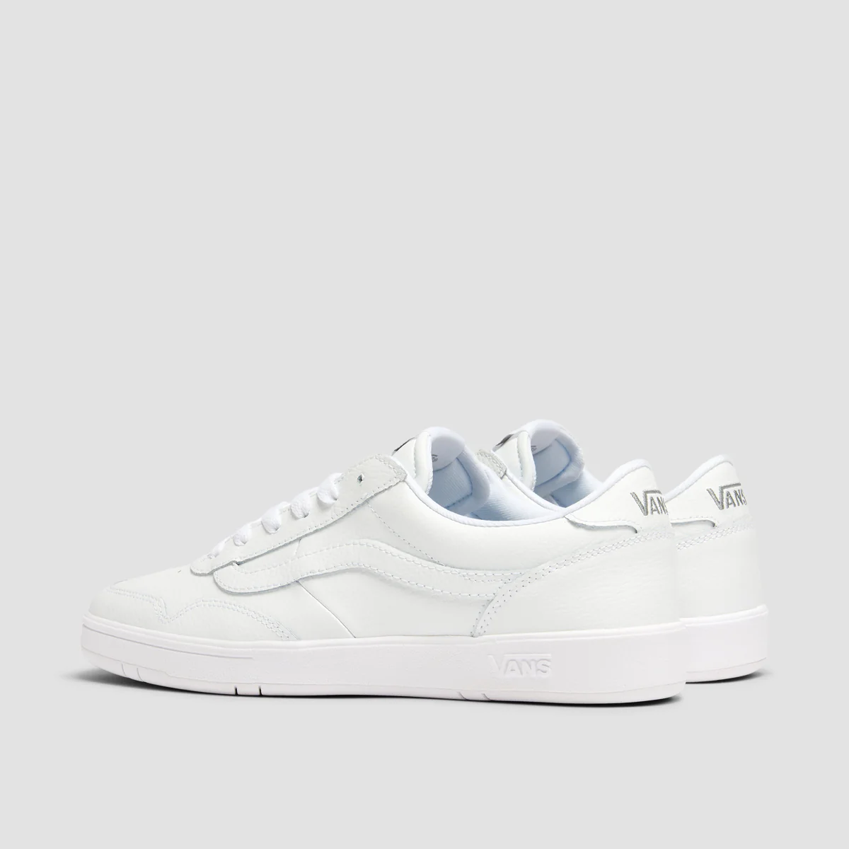 Vans Cruze Too CC Shoes - Leather True White/True White - Image 3