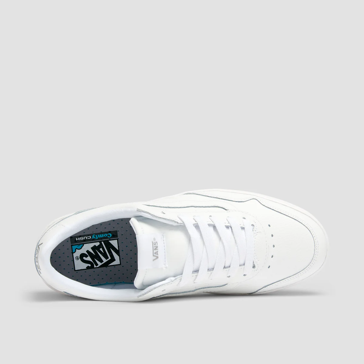 Vans Cruze Too CC Shoes - Leather True White/True White - Image 4