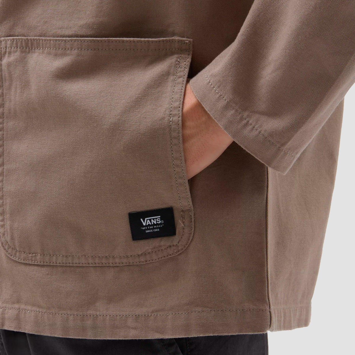 Vans Drill Chore Coat Sherpa Jacket Oatmeal - Image 3