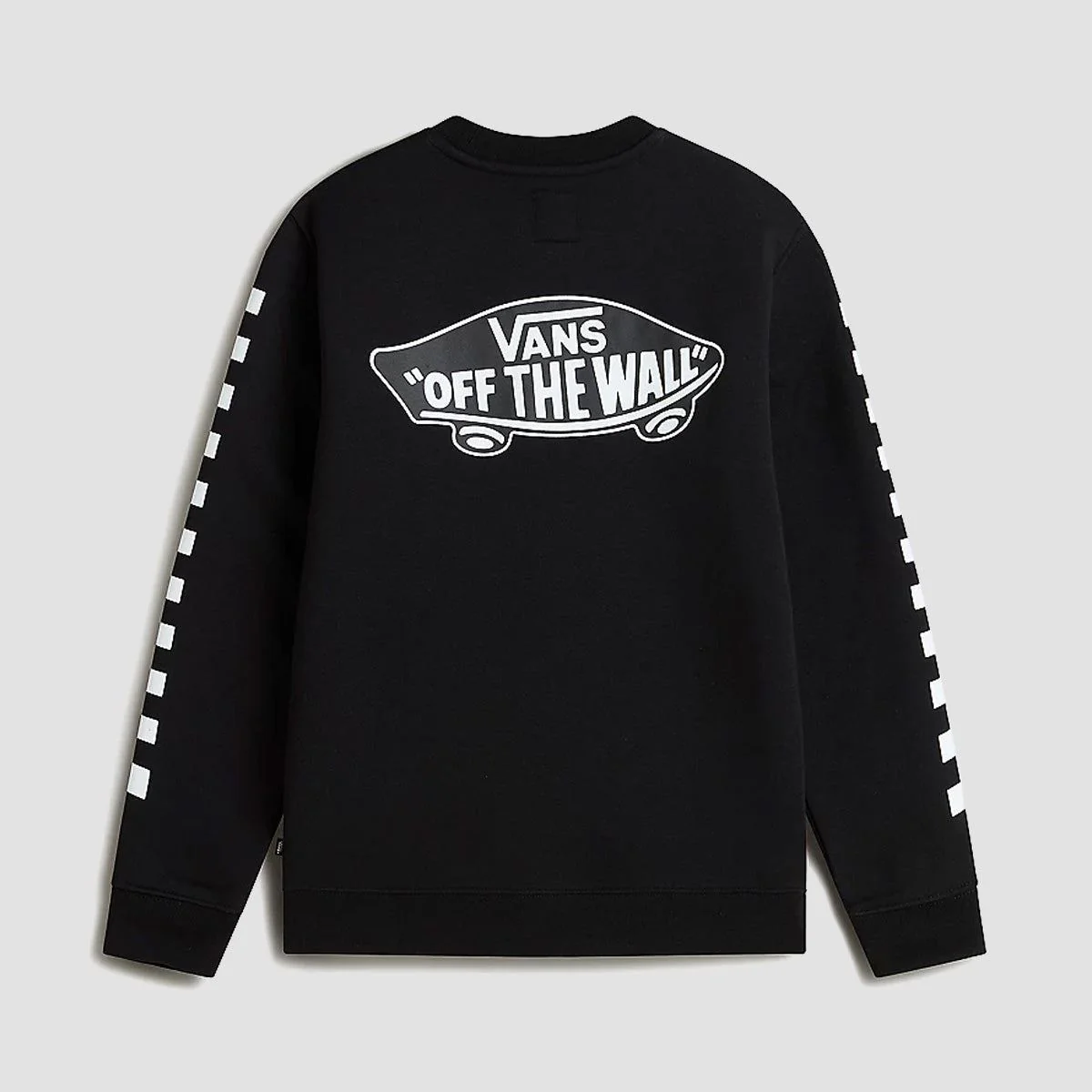 Vans Exposition Check Crew Sweatshirt Black - Kids - Image 2