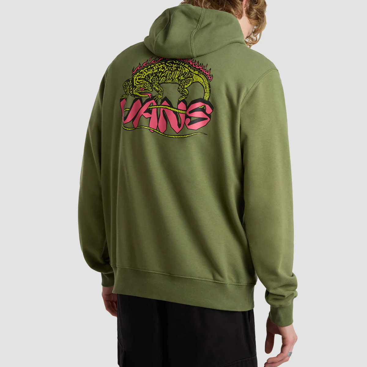 Vans Fiery Friend Pullover Hoodie Olivine - Image 2
