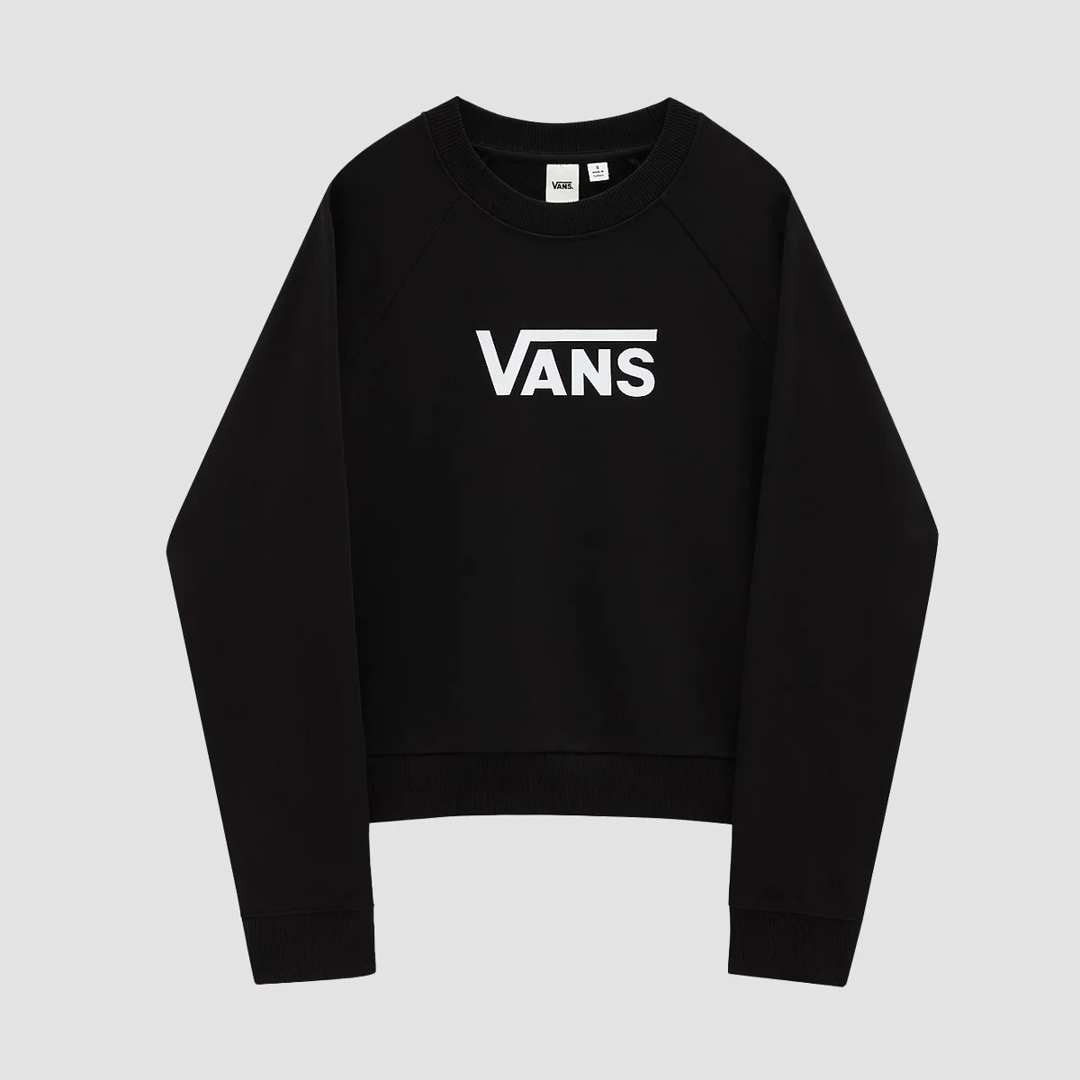 Vans Flying V Boxy Crew Sweatshirt Black - Womens - Image 2