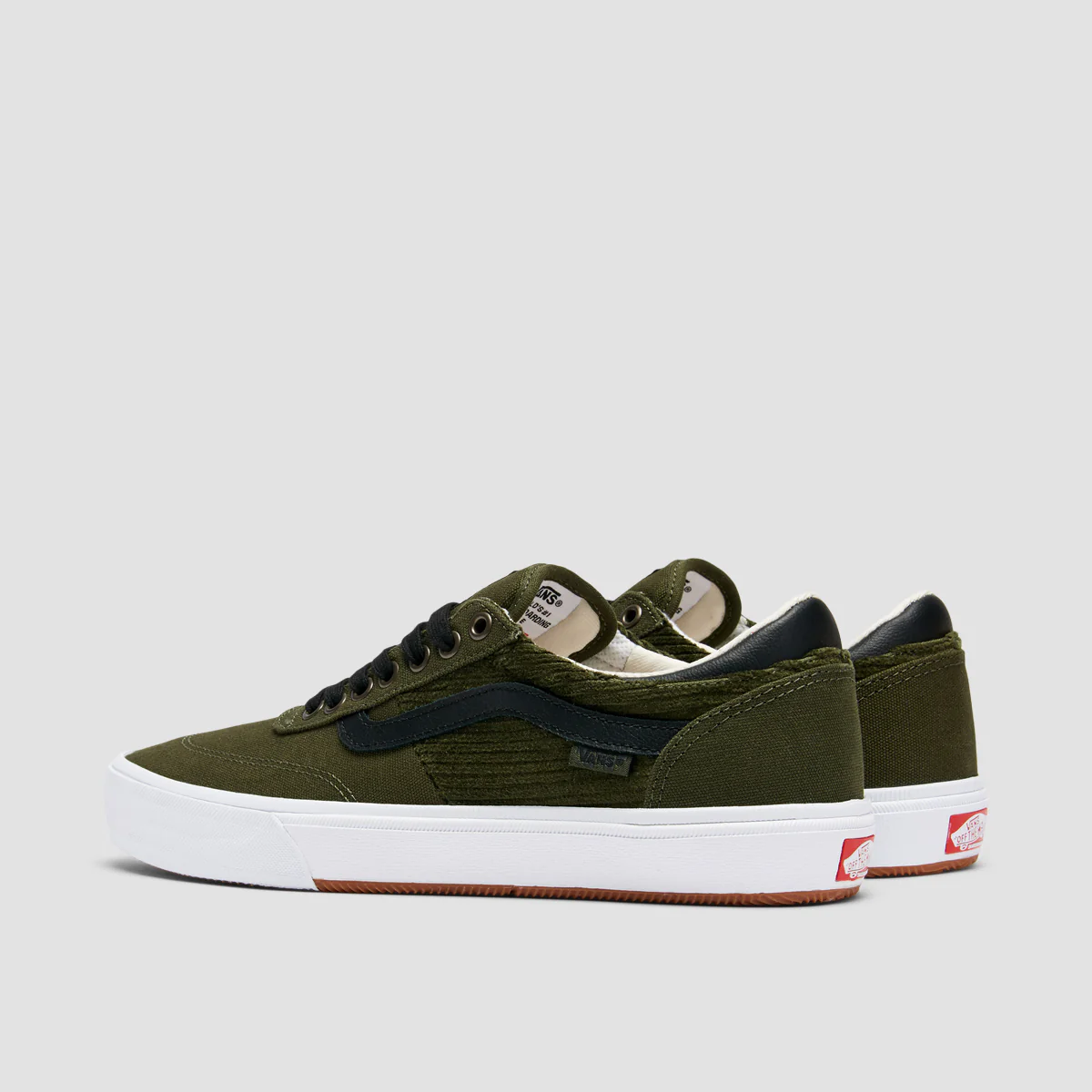 Vans Gilbert Crockett Shoes - Corduroy Olive/Black - Image 3