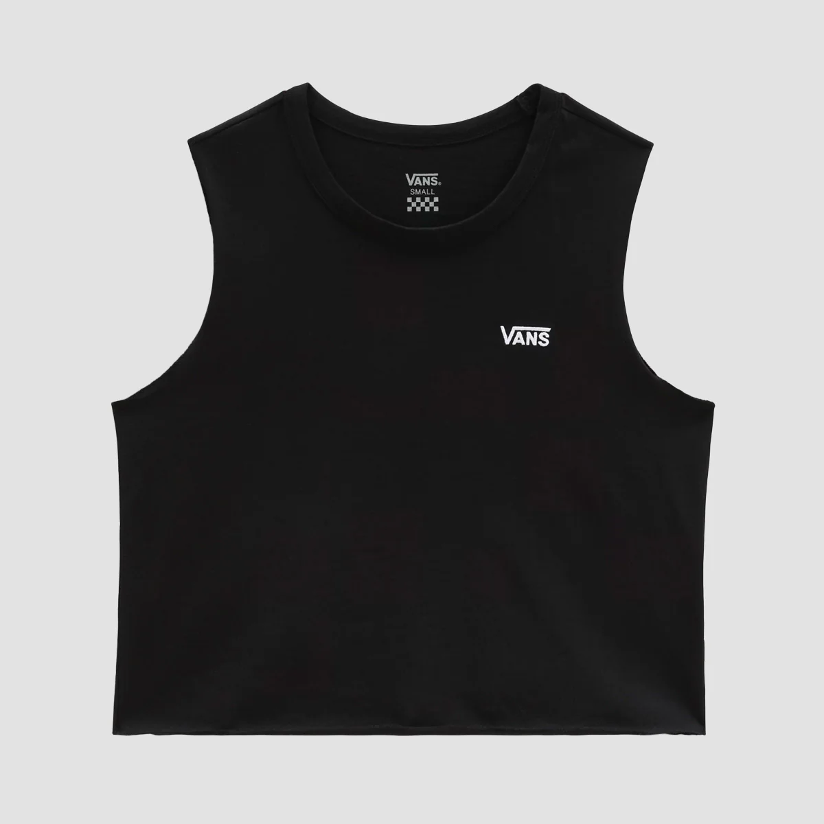 Vans Junior V Muscle Crop Tank Top Black - Womens - Image 3