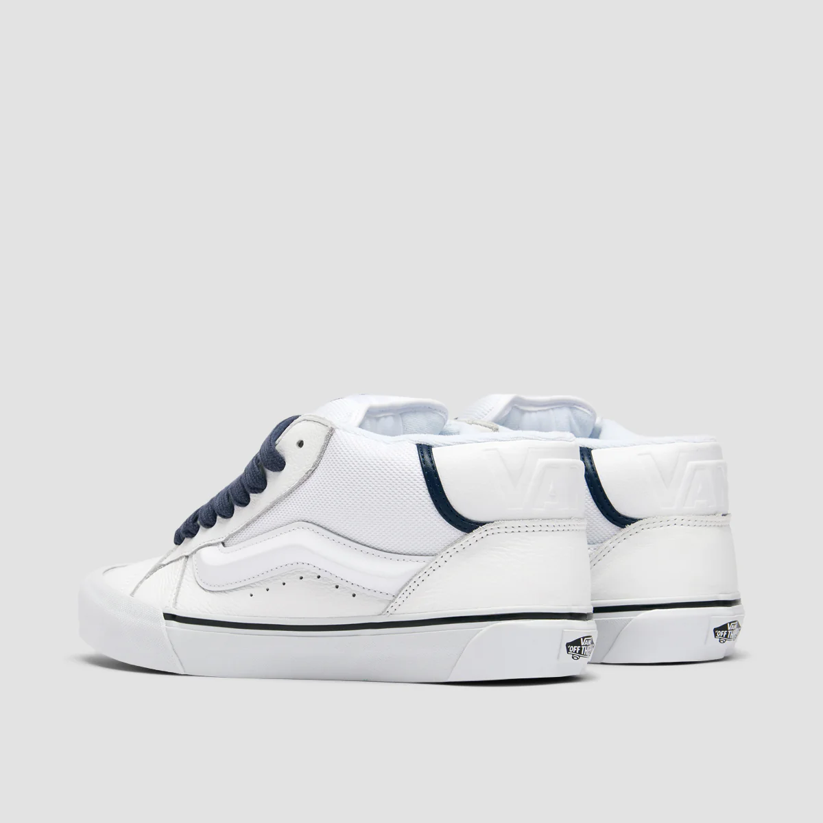 Vans Knu Mid Top Shoes - Utility Lace White - Image 3