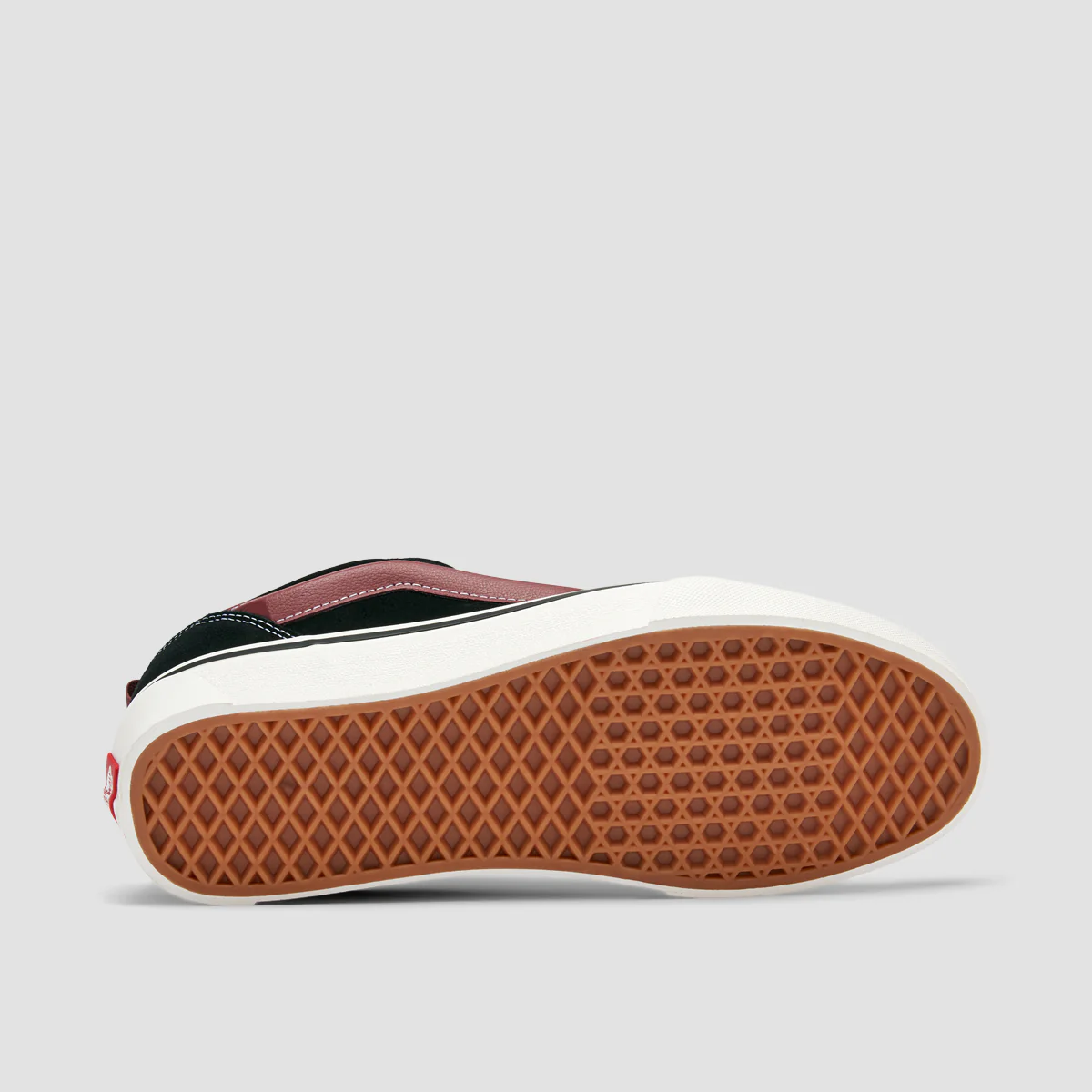 Vans Knu Skool Shoes - Black/Port - Image 5