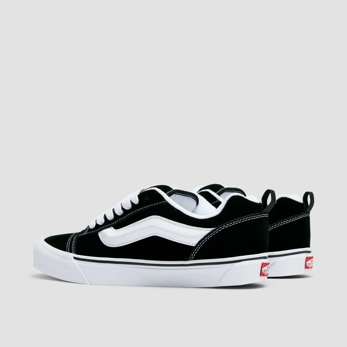 Vans Knu Skool Shoes - Black/True White - Image 3