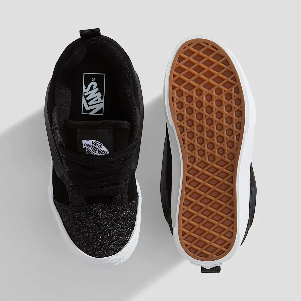 Vans Knu Skool Shoes - Dazzled Black - Kids - Image 3