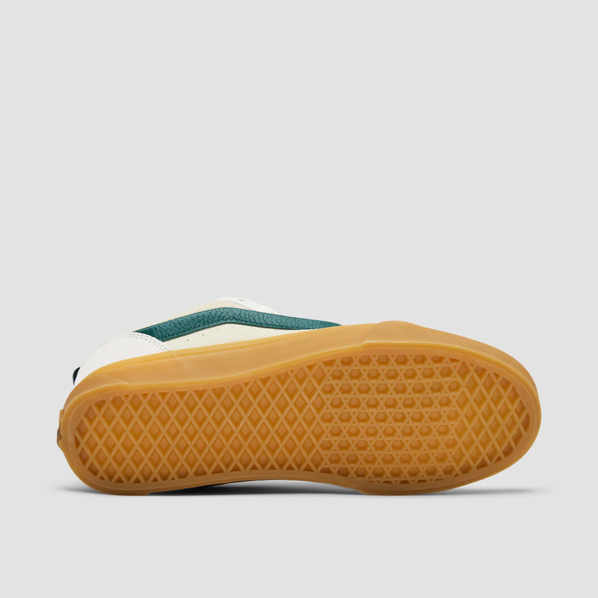 Vans Knu Skool Shoes - Green/Marshmallow/DB Lightgum - Image 5
