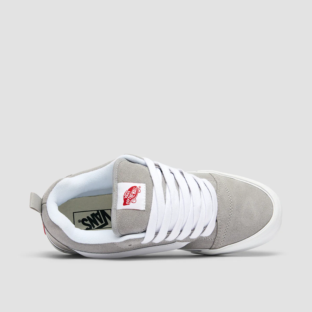 Vans Knu Skool Shoes - Grey/True White - Image 4