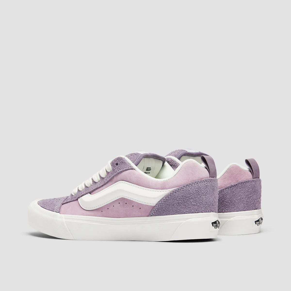 Vans Knu Skool Shoes - Hairy Suede Grey Ridge - Image 3