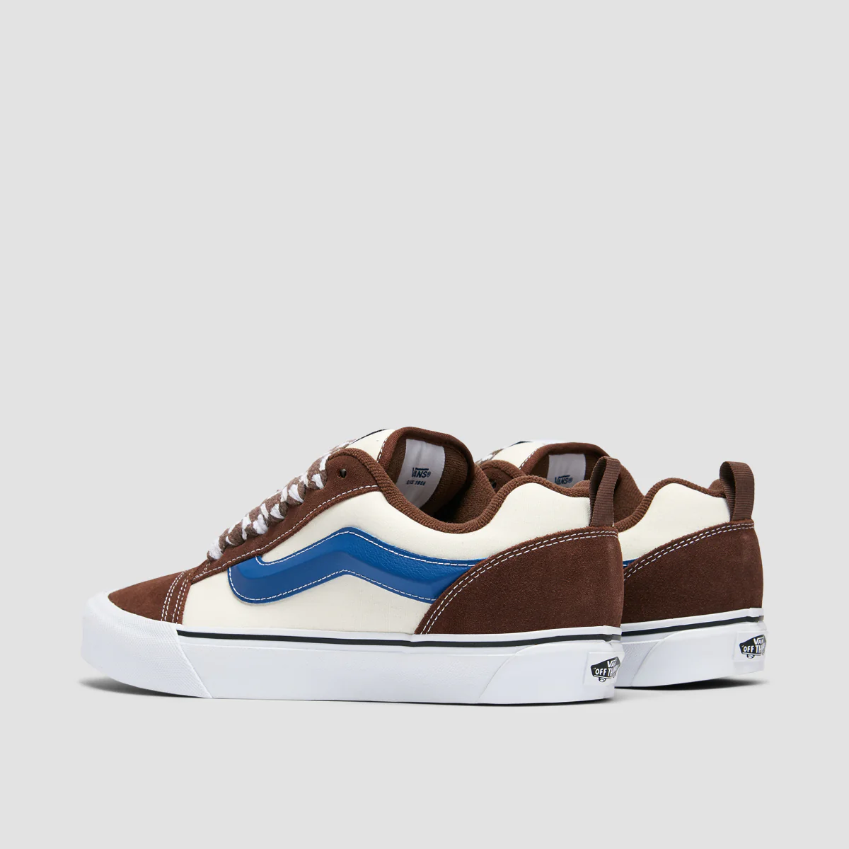 Vans Knu Skool Shoes - Mega Check Potting Soil - Image 3