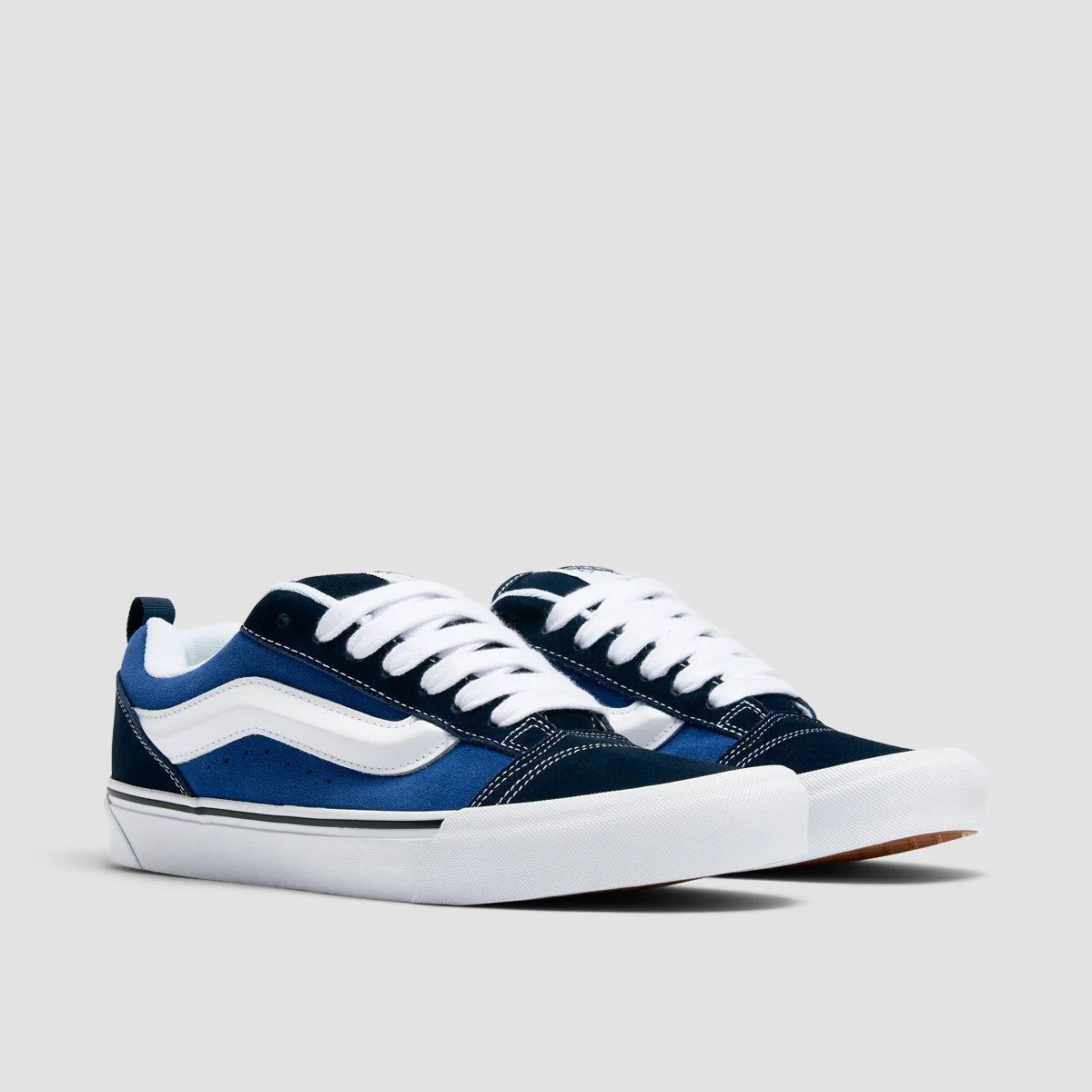 Vans Knu Skool Shoes - Navy/True White - Image 2
