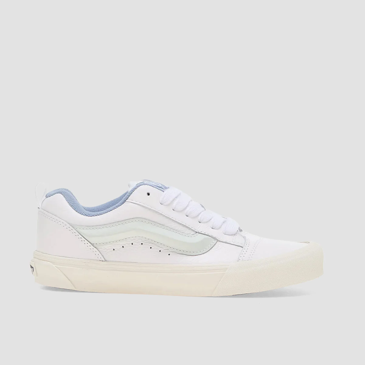 Vans Knu Skool Shoes - Premium Leather Dusty Blue
