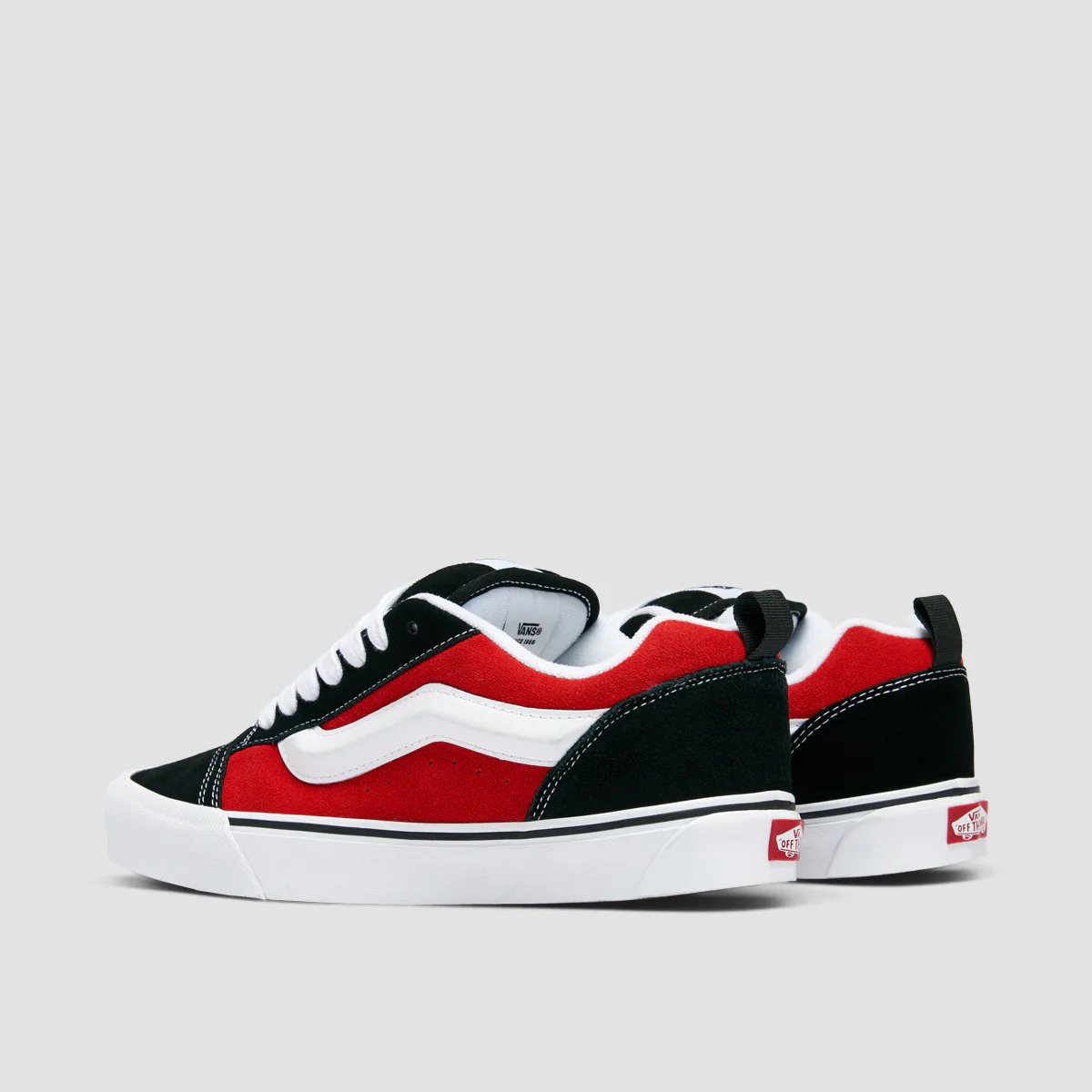 Vans Knu Skool Shoes - Red/True White - Image 3