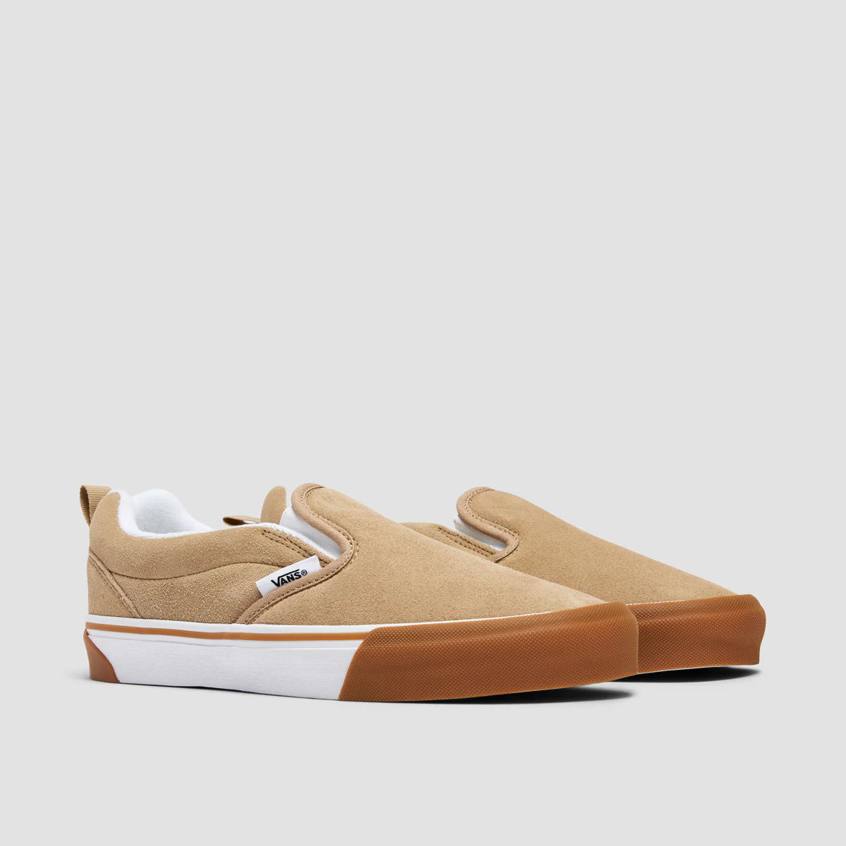 Vans Knu Slip-On Shoes - Suede Beige - Image 2