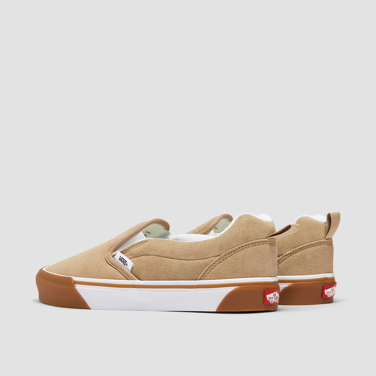 Vans Knu Slip-On Shoes - Suede Beige - Image 3
