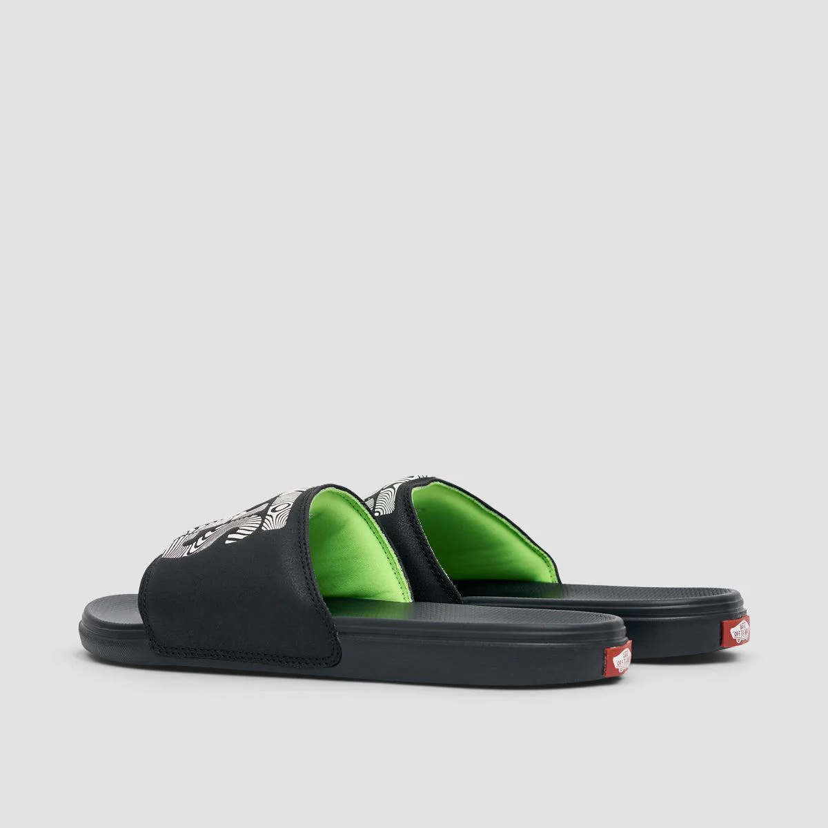 Vans La Costa Slide-On Sandals Trippy Grain Black/Black - Image 3