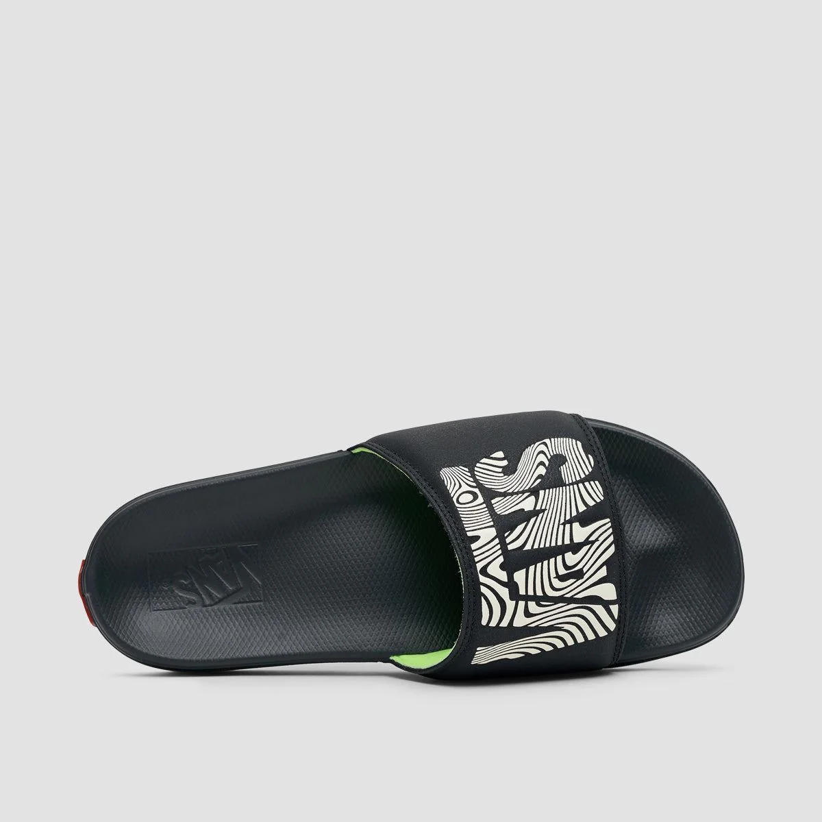Vans La Costa Slide-On Sandals Trippy Grain Black/Black - Image 4