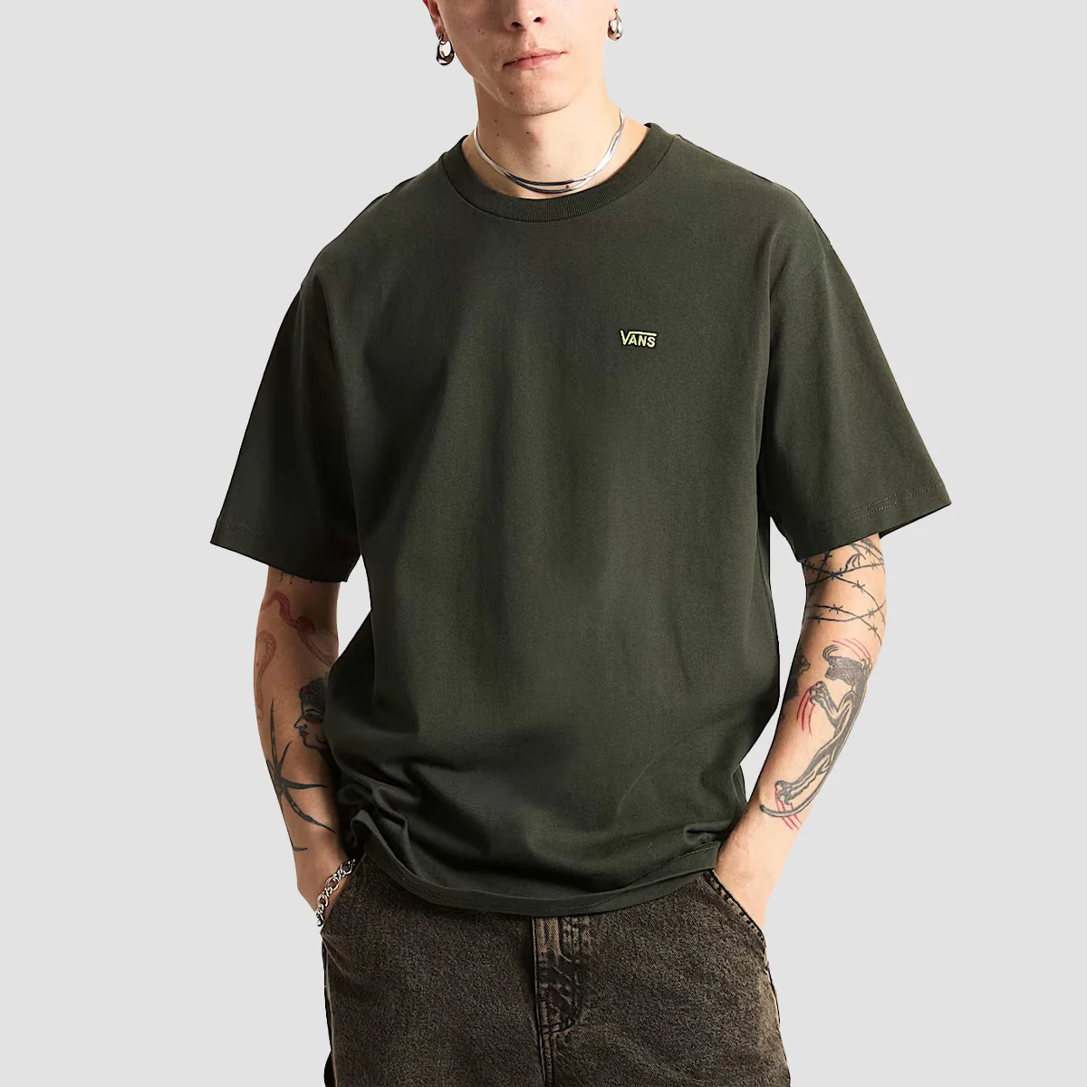 Vans Left Chest II Loose T-Shirt Dried Kelp