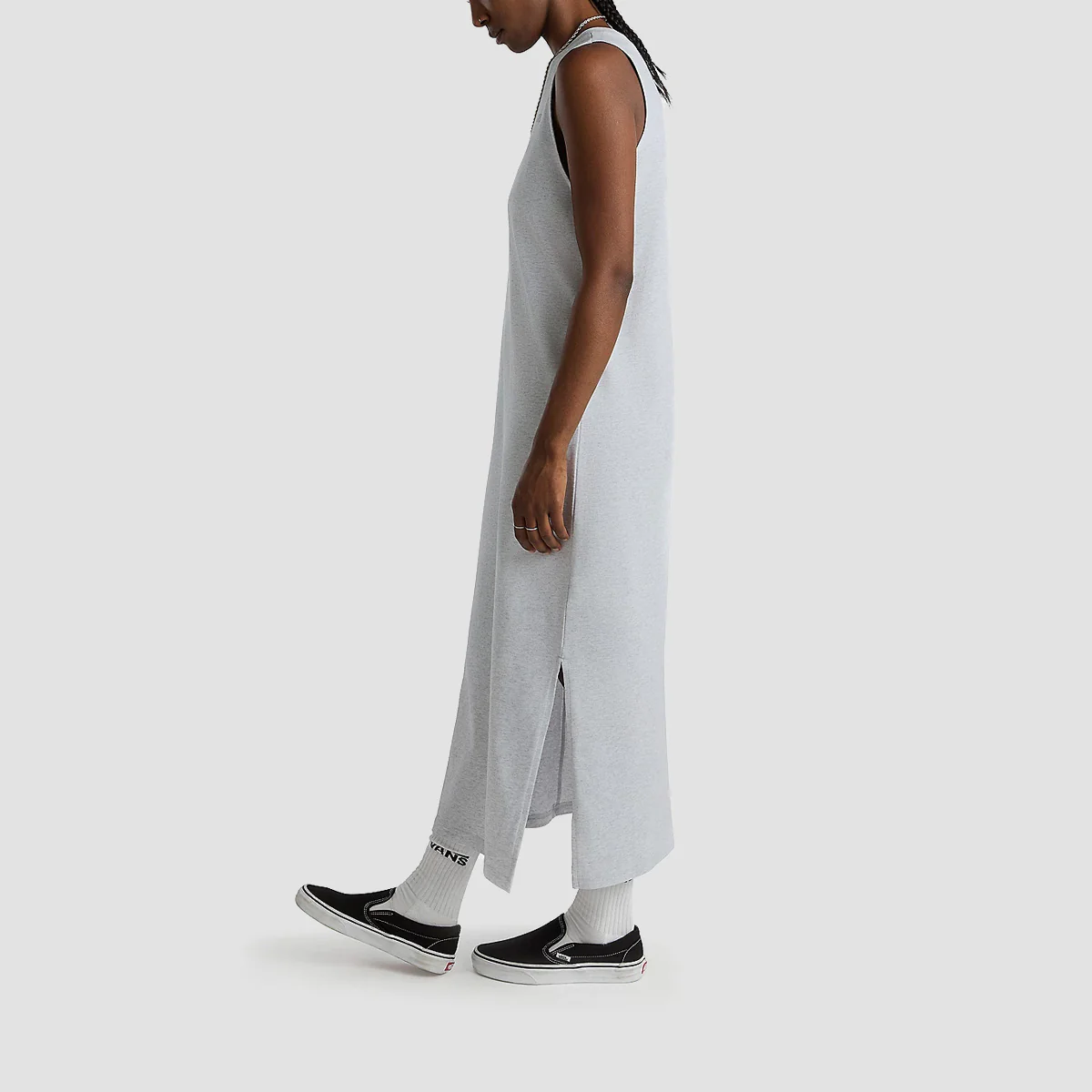Vans Left Chest Maxi Dress Light Grey Heather - Womens - Image 2