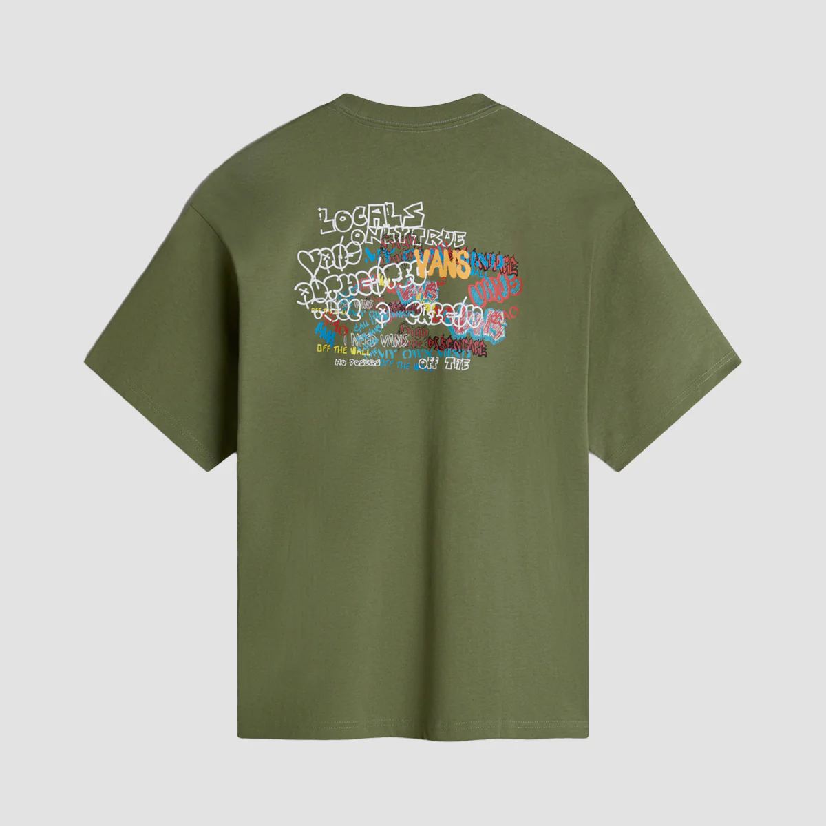 Vans Local Pub Spray Loose T-Shirt Olivine - Image 3