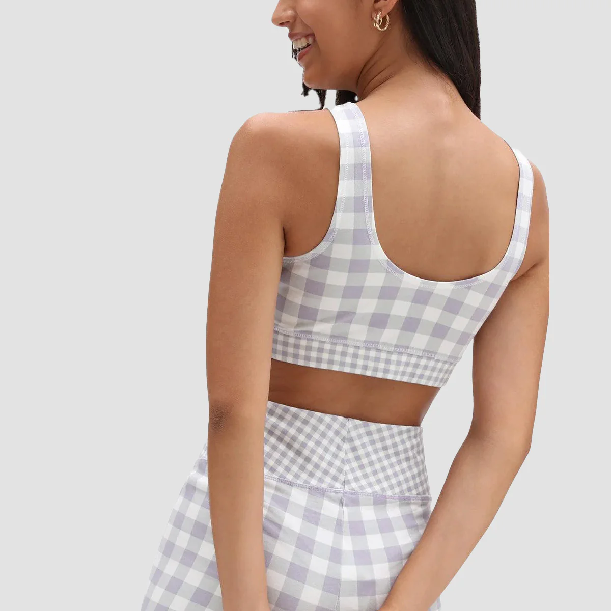 Vans Mixed Up Gingham Bralette Languid Lavender - Womens - Image 2