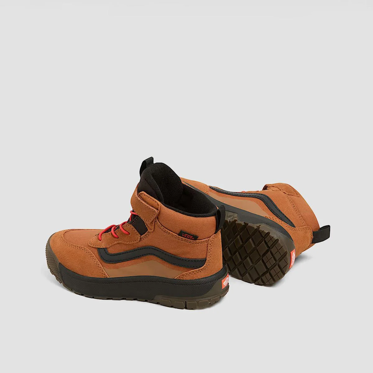 Vans MTE Mini Crest High Top Shoes - Ginger/Black - Kids - Image 3