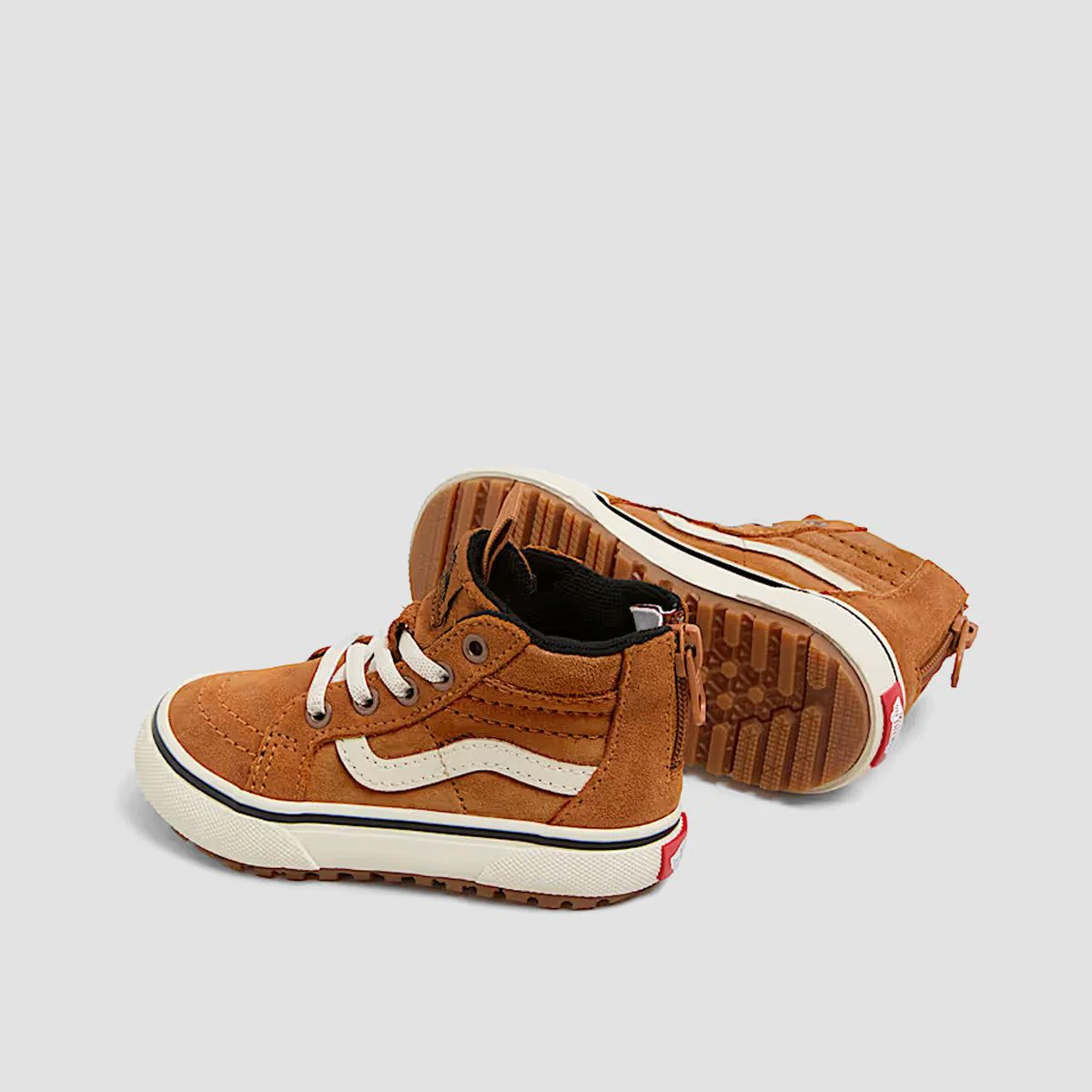 Vans MTE SK8-Hi Zip High Top Shoes - Glazed Ginger - Kids - Image 3