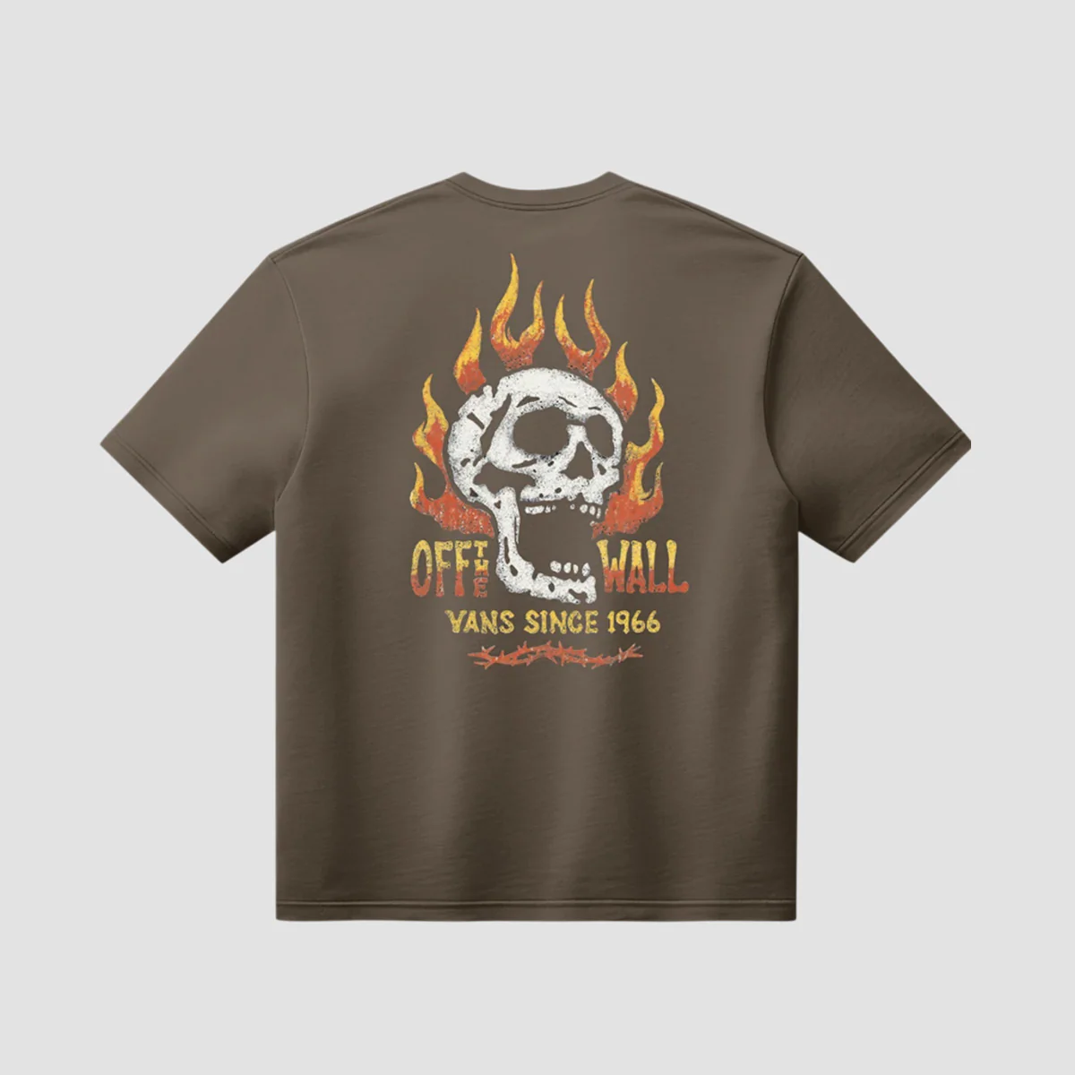 Vans Off The Wall Fever T-Shirt Vintage Cocoa