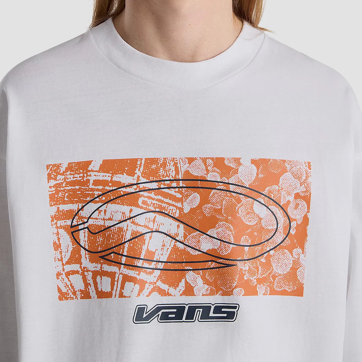 Vans Off The Wall II Loose Longsleeve T-Shirt White - Image 2