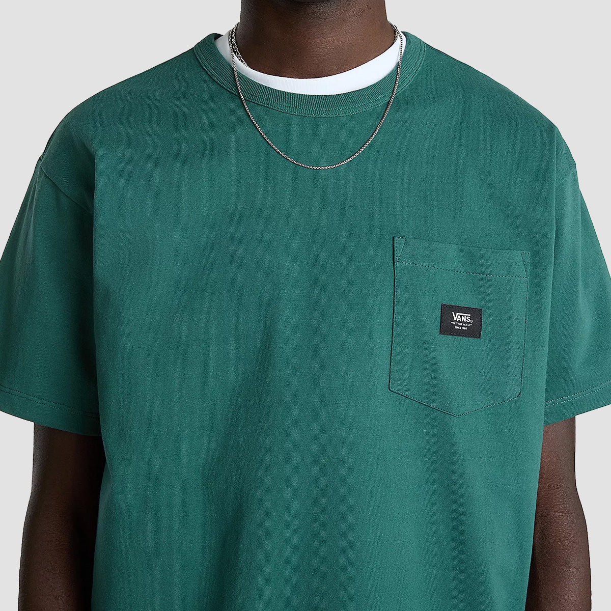 Vans Off The Wall II Pocket T-Shirt Bistro Green - Image 2