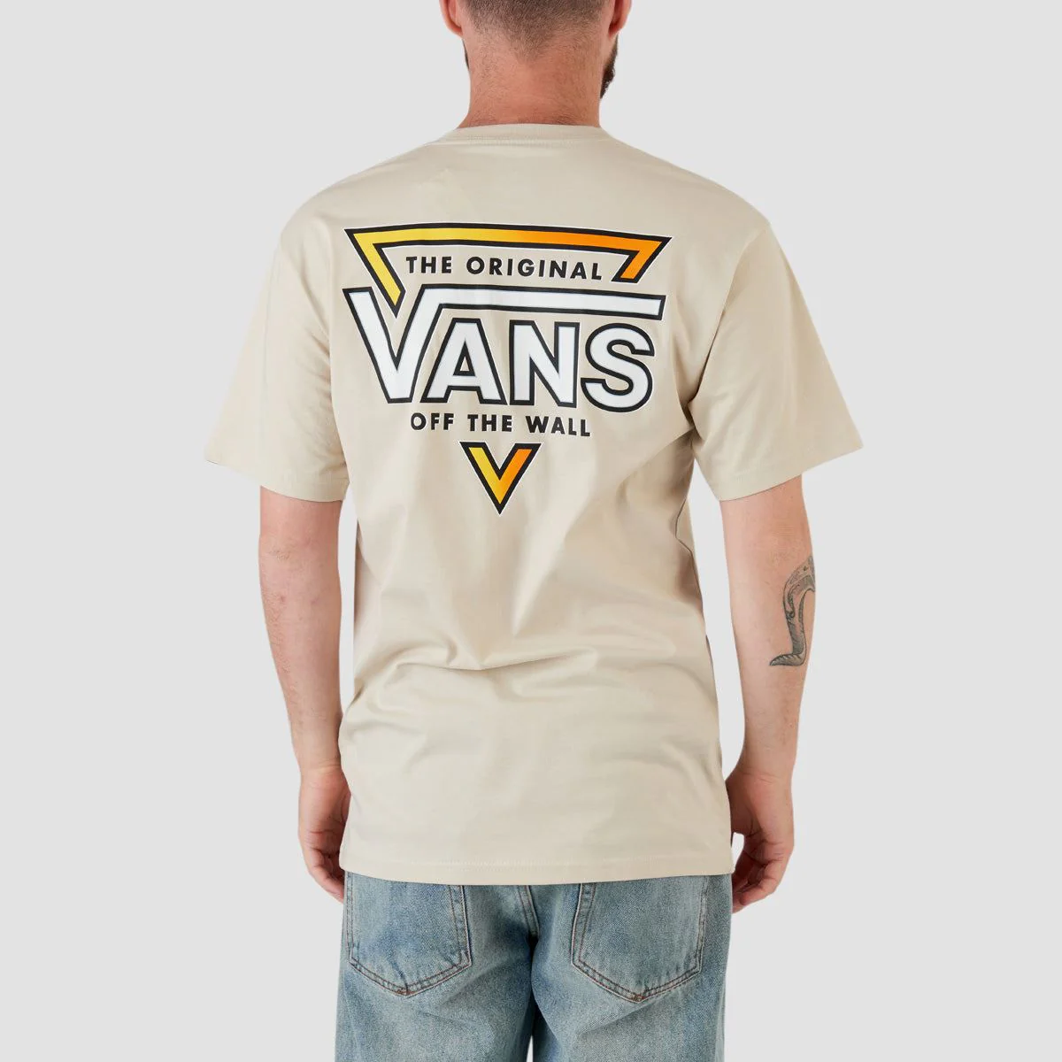 Vans Og Tri Vee T-Shirt Oatmeal - Image 2