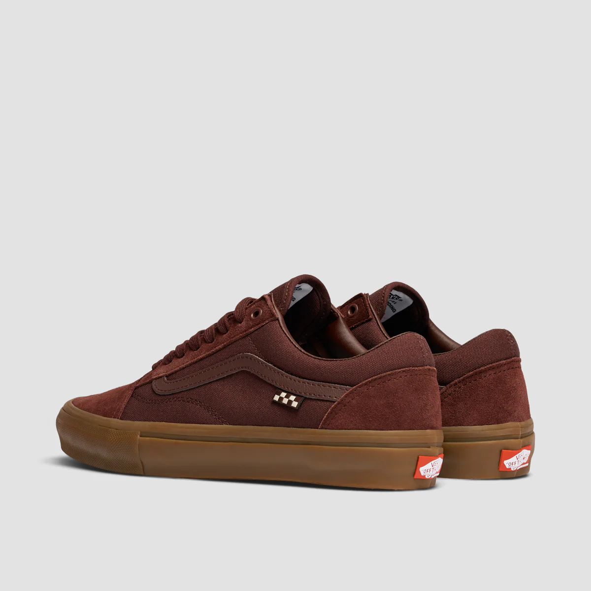 Vans Old Skool Shoes - Dark Red/Gum - Image 3
