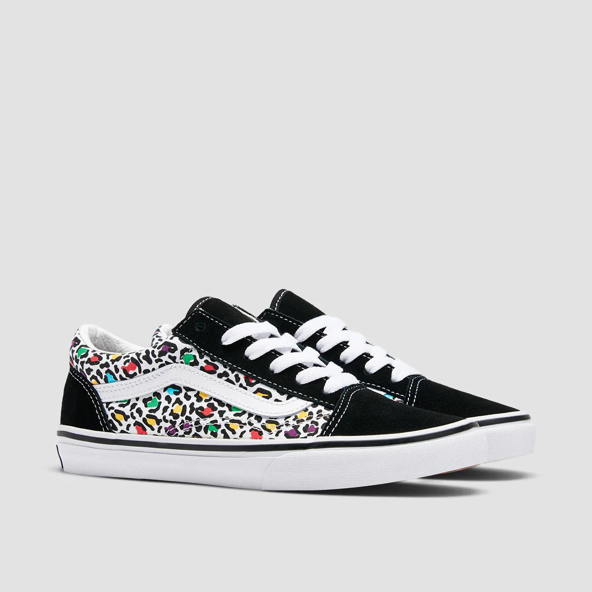 Vans Old Skool Shoes - Animal Pop Black/Multi - Kids - Image 2