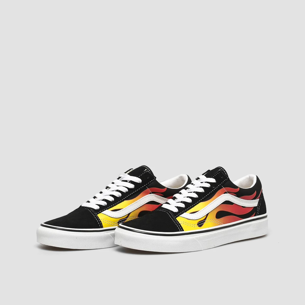 Vans Old Skool Shoes - Flame Black/Black/True White - Image 2