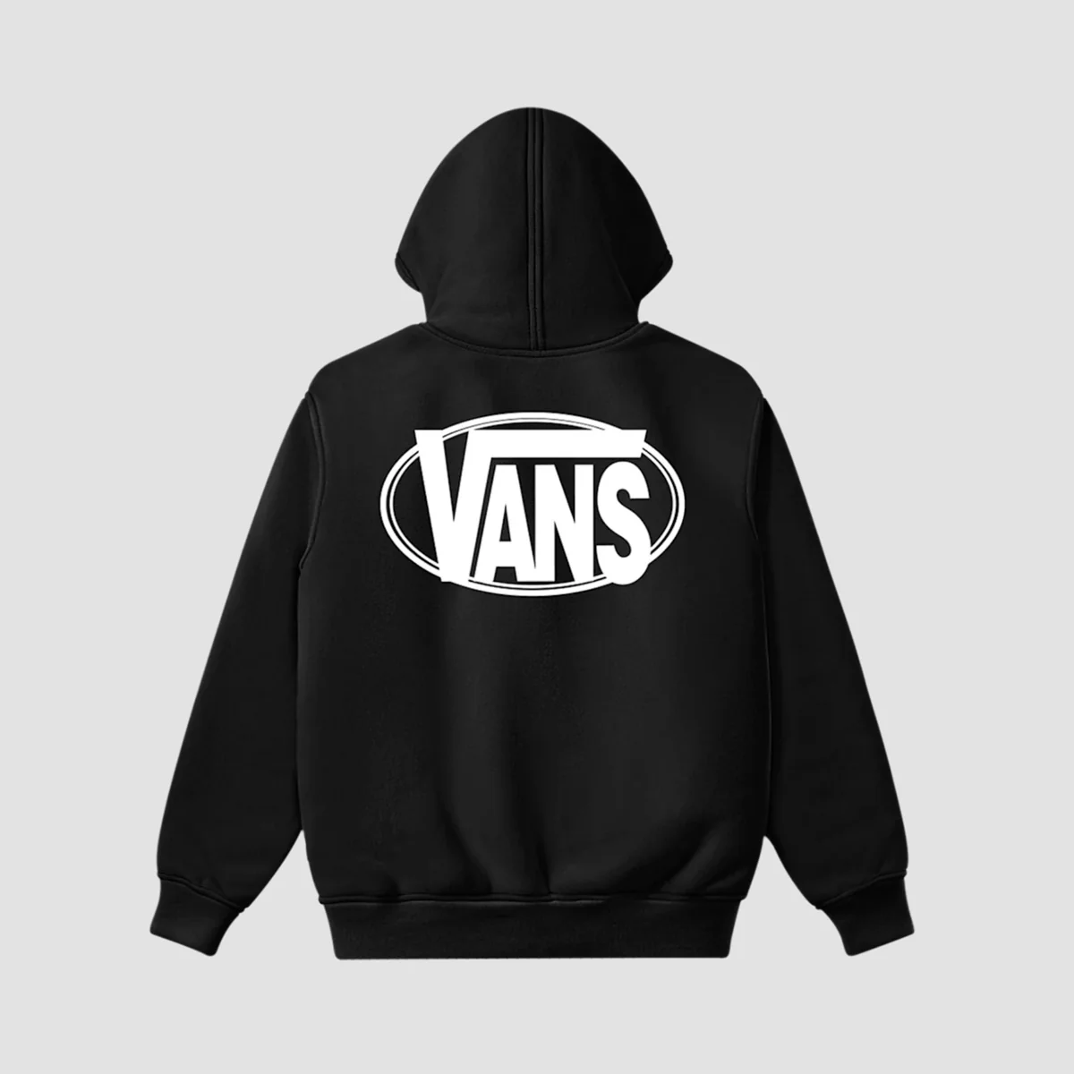 Vans Oval Logo Loose Pullover Hoodie Black - Image 2