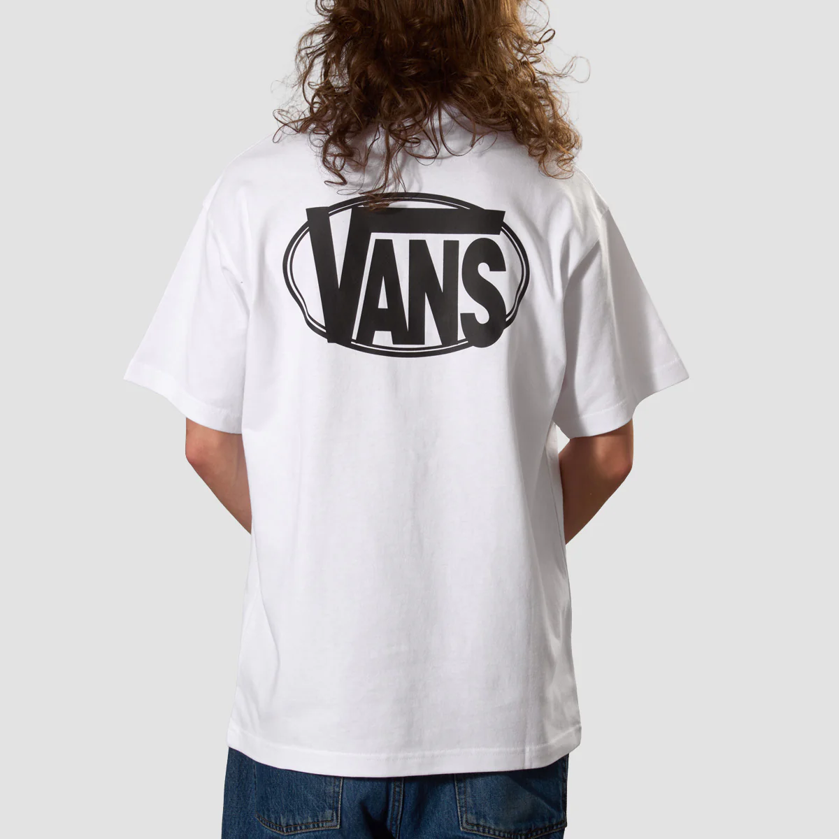 Vans Oval Logo Loose T-Shirt White - Image 2