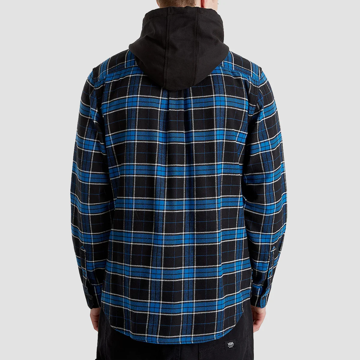 Vans Parkway II Hooded Longsleeve Shirt Black/True Blue - Image 2