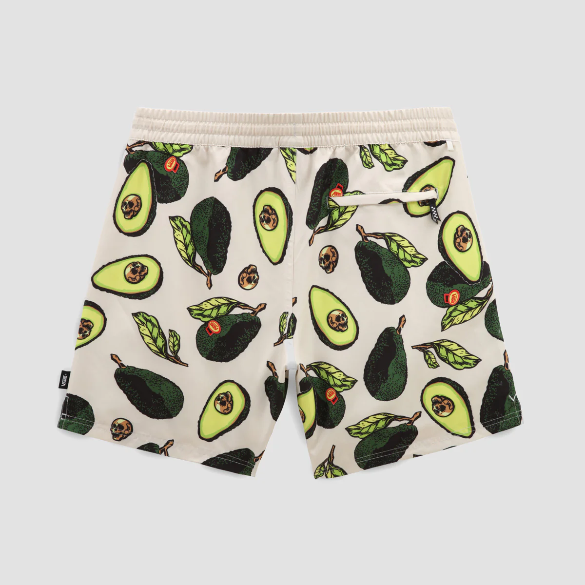Vans Primary Print Elastic 17" Boardshorts Antique White/Black - Image 2