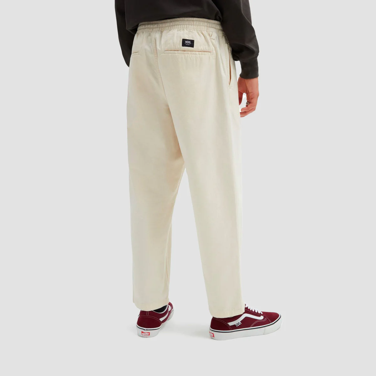 Vans Range Loose Cropped Elastic Waist Pants Oatmeal - Image 2
